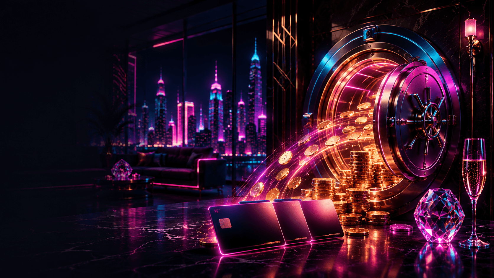 PowerUp Casino mobile casino interface on smartphone showing game lobby and cashier